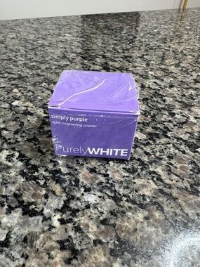 PurelyWHITE Simply Purple Teeth Brightening Powder NEW open box